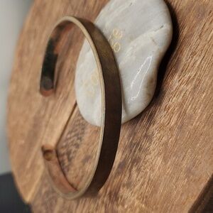 Solid‎ copper cuff bracelet antique B2717 southwestern cowgirl rustic brutalist